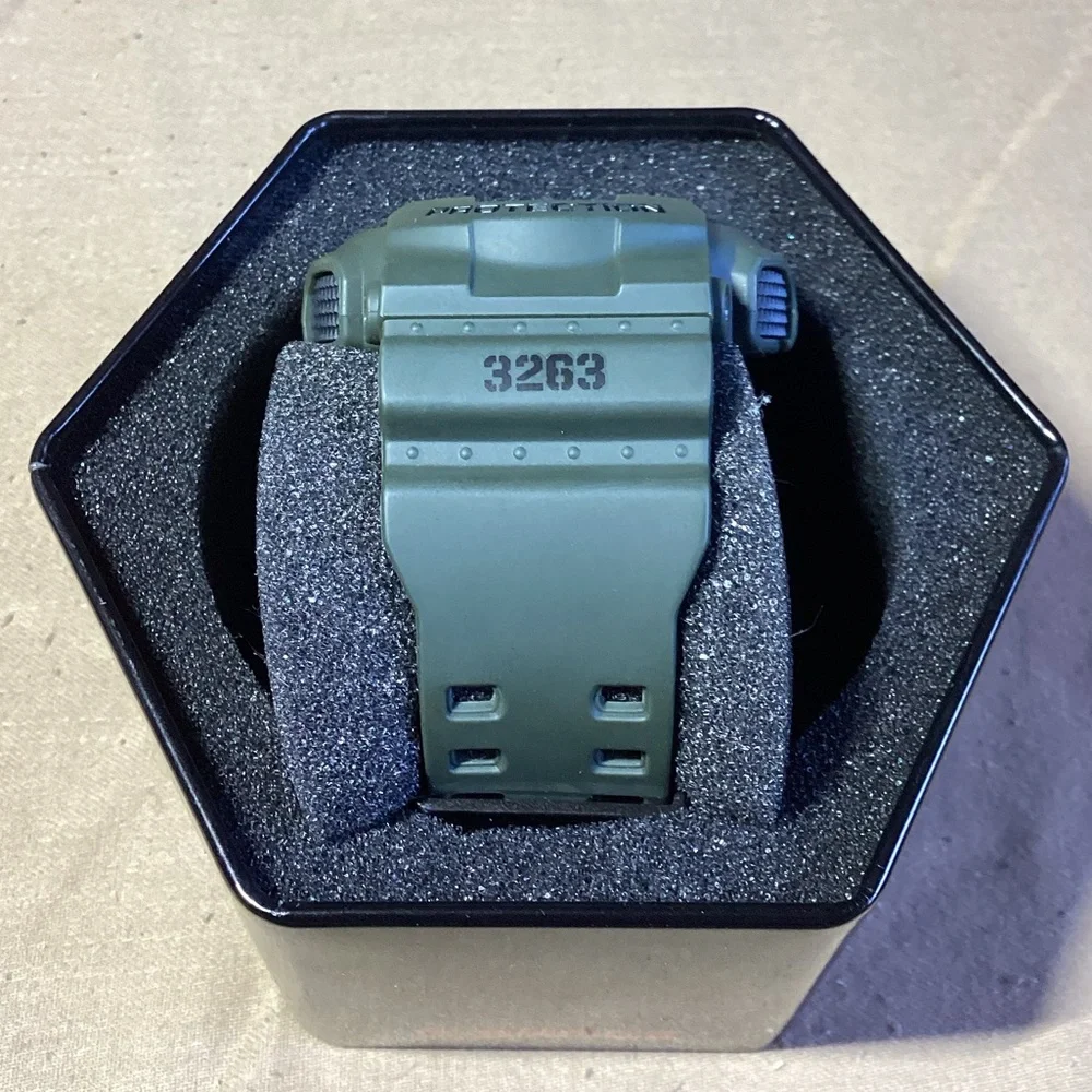 NWOT Casio G-Shock GD-100MS Military Style Olive Green / Khaki Resin Watch 3263